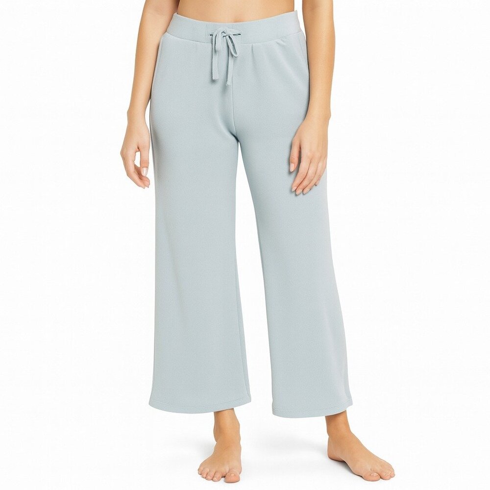 Discount Divas Light Green Wide Leg Sweatpants Elastic Waist Size L